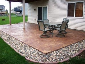 concrete patio