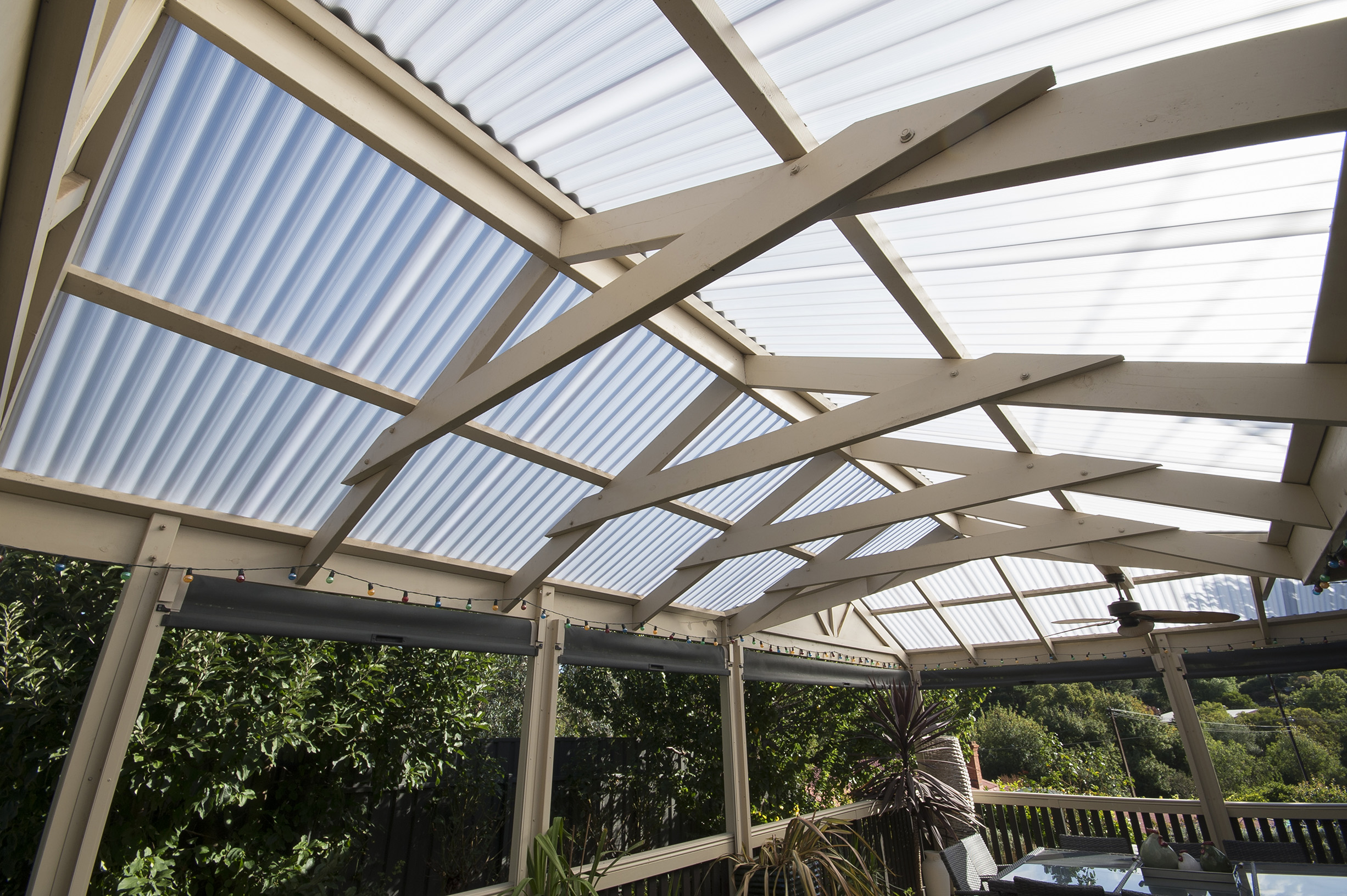 Newly installed verandah