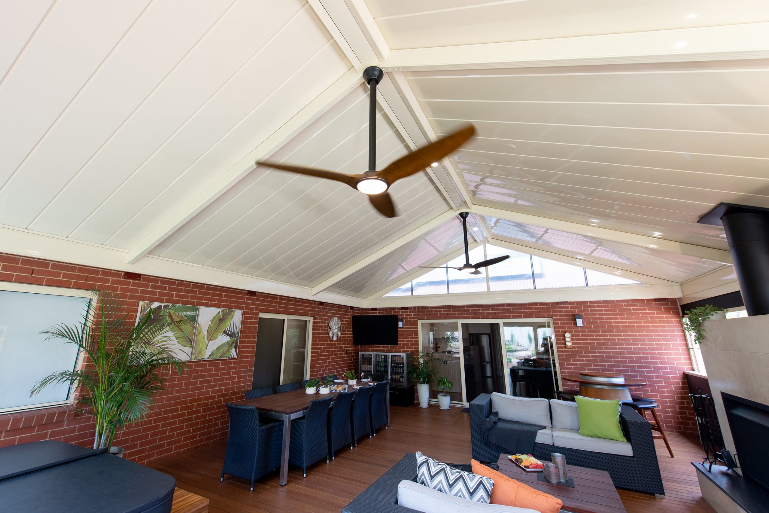 verandah with fan